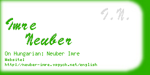 imre neuber business card